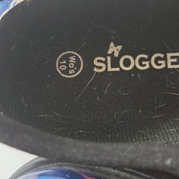 Sloggers Women's Hummingbird Waterproof Rain And Garden Clogs Shoes Blue Pink 10 - Picture 5 of 7